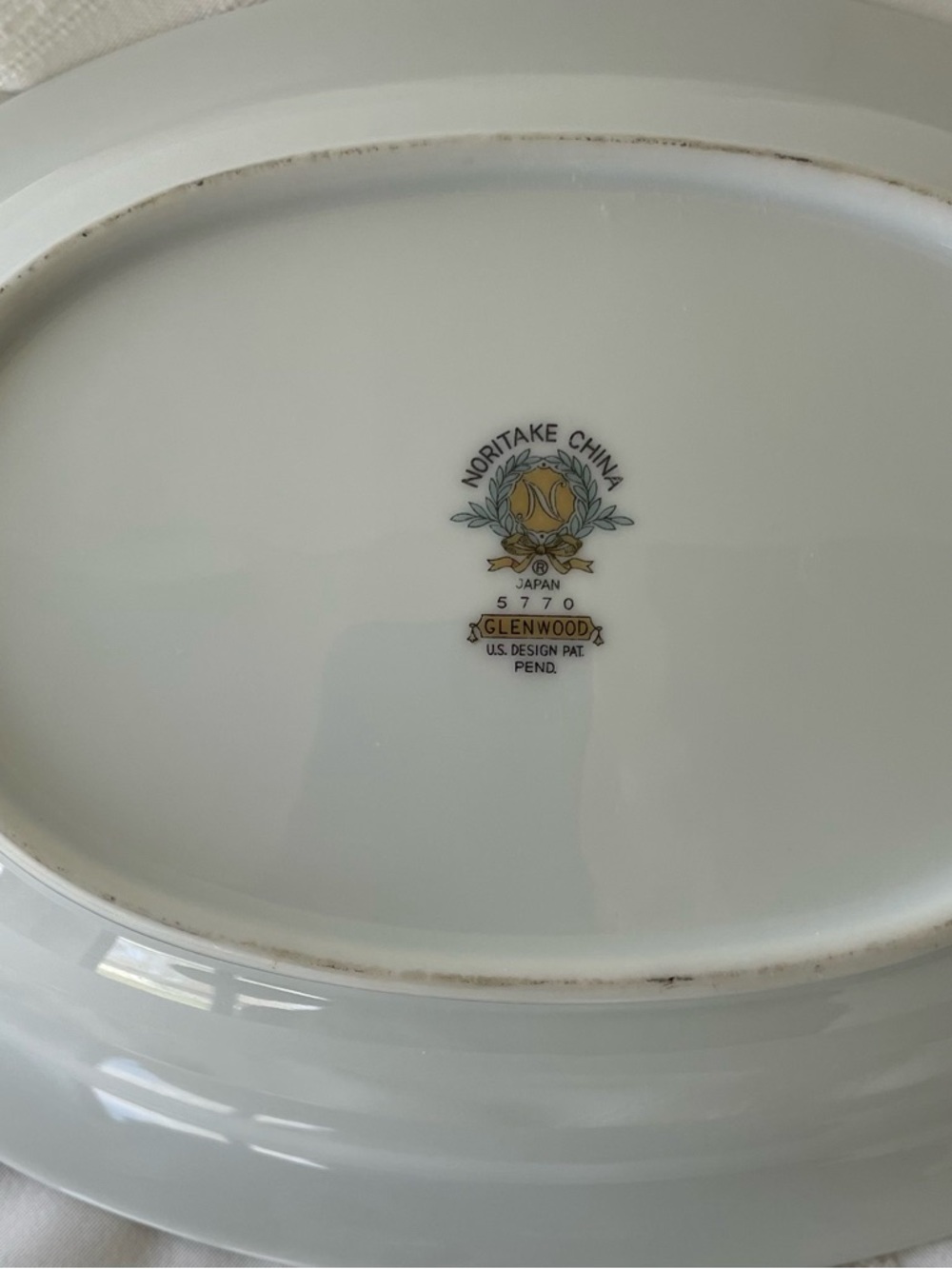Vintage Noritake Japan GLENWOOD Serving Bowl Oval ~10 3/4” Pattern #5770 EUC - Picture 3 of 8